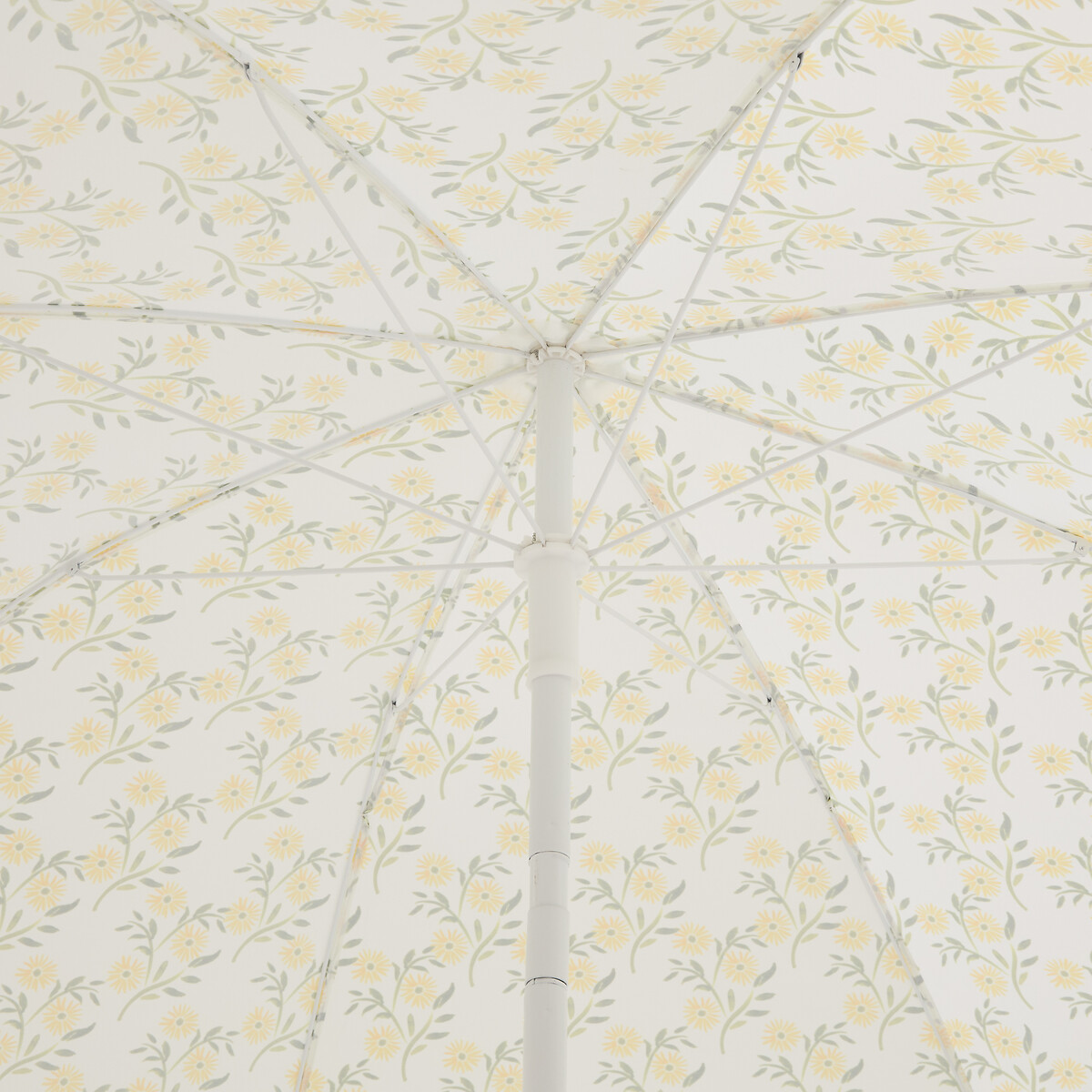 Sombrilla de playa, SOLEYA blanco/amarillo, LA REDOUTE INTERIEURS