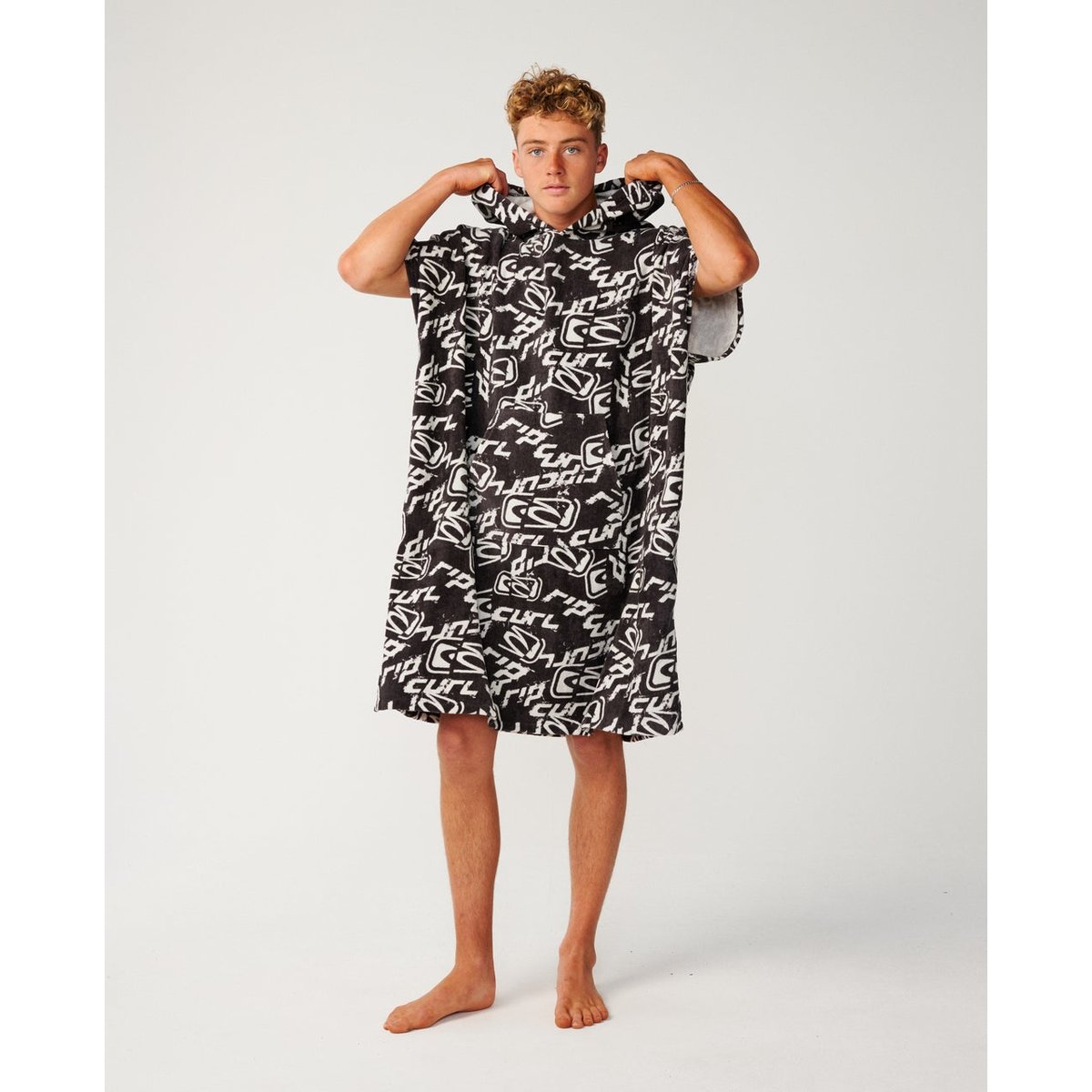 Poncho SURF Sessions washed black, RIP CURL