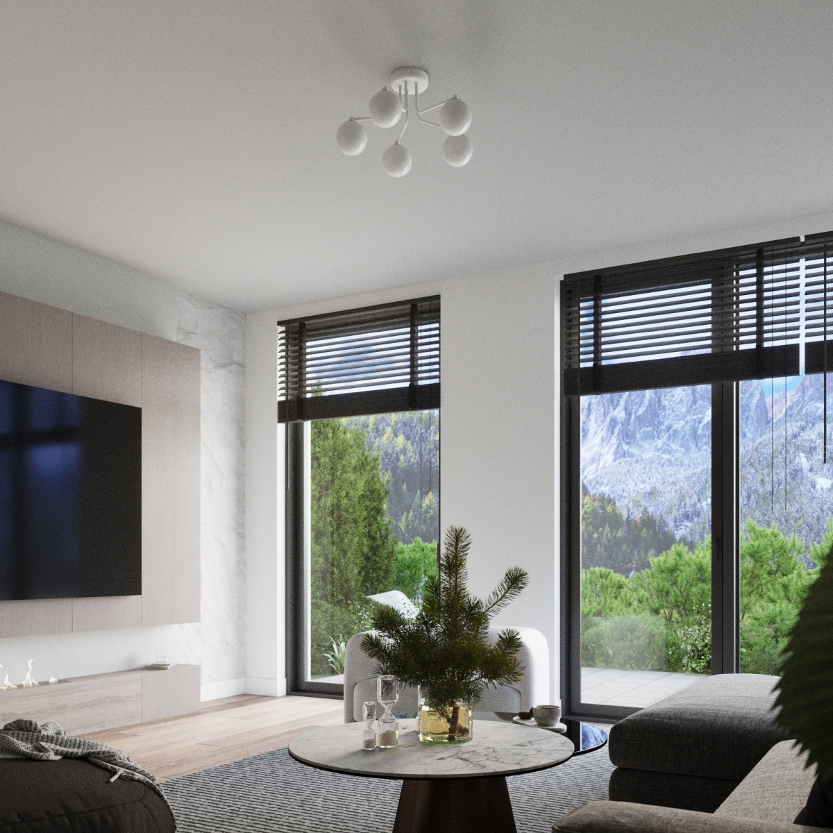 Lustre Acier Blanc G9 3 Astral blanc, EDEN