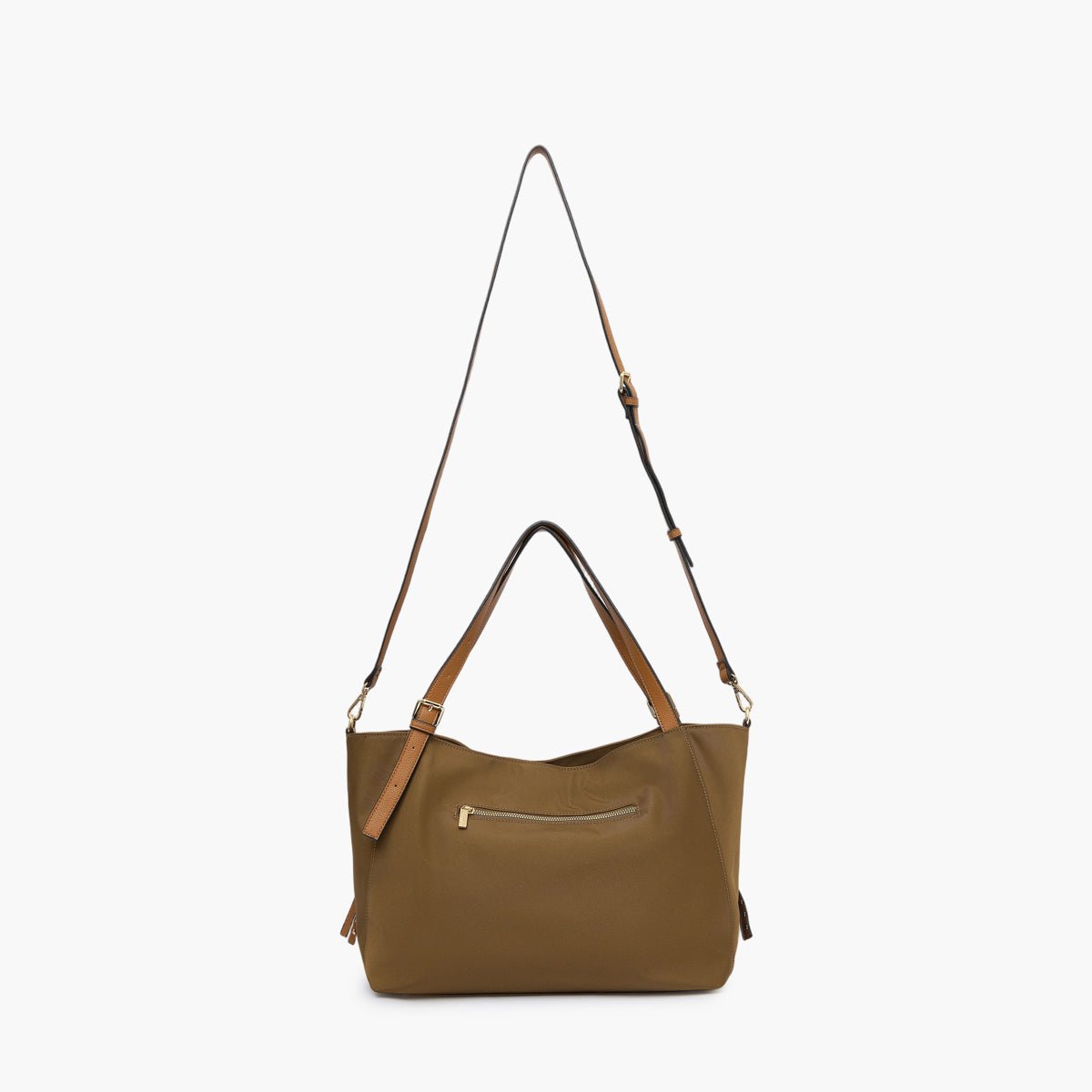 Grand sac shopper L en nylon Teralia doré,kaki, LOLLIPOPS
