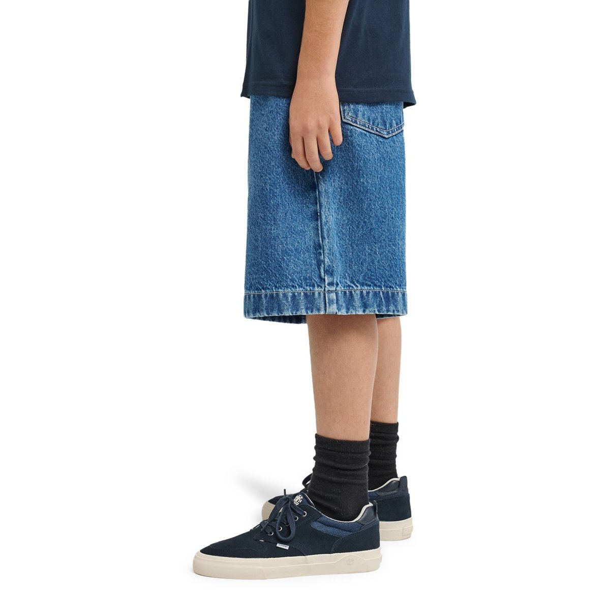 Short en denim BIG 5 bleu mid used, ELEMENT