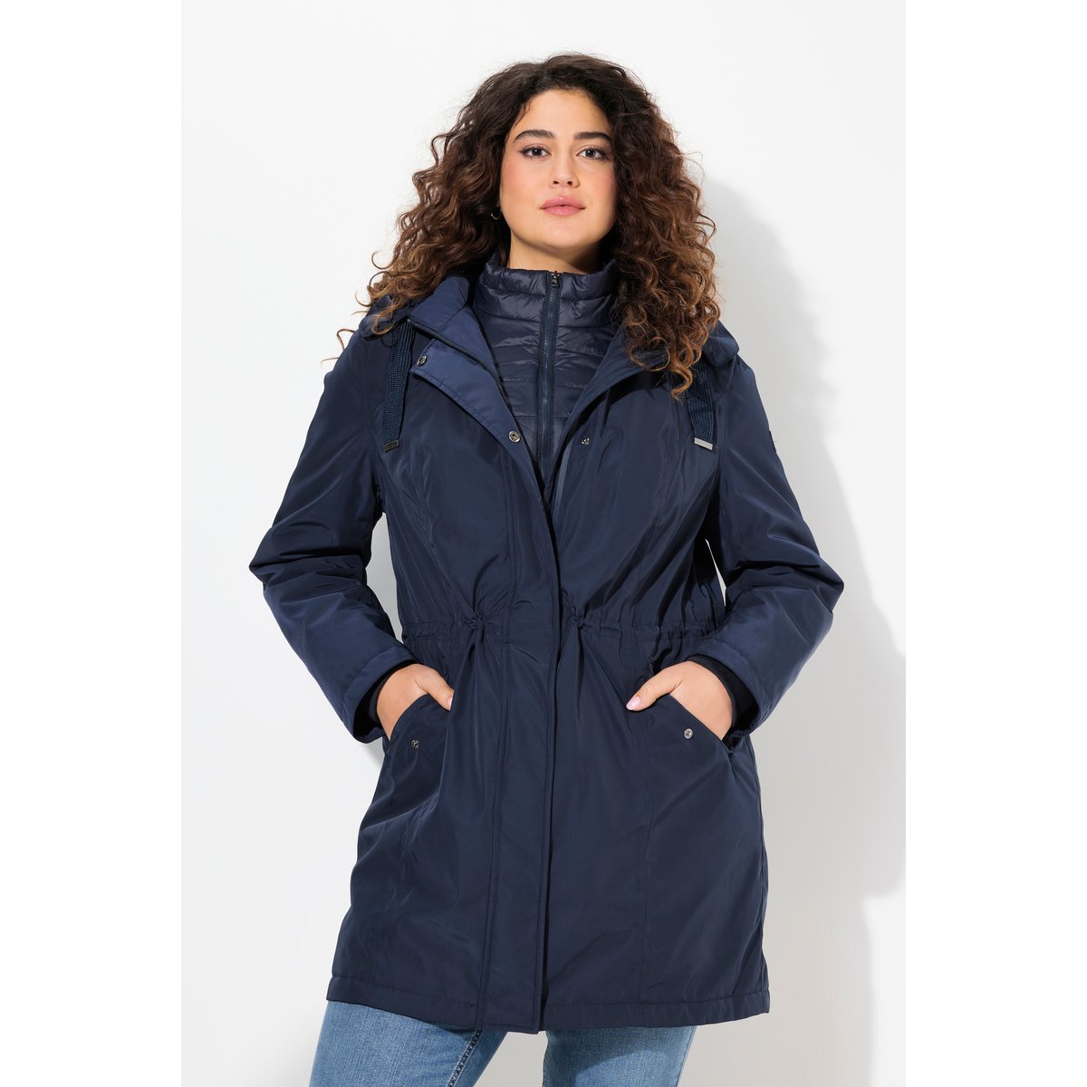 Parka Performance HYPRAR à capuche marine, ULLA POPKEN