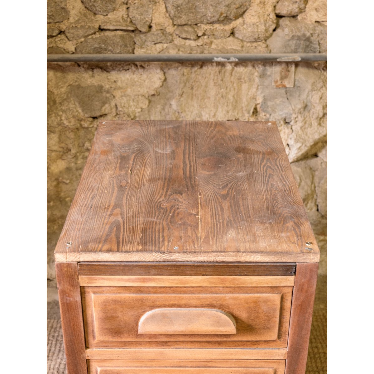 Petite commode en bois Garance N°762 - Bon état bois foncé, DEBONGOUT