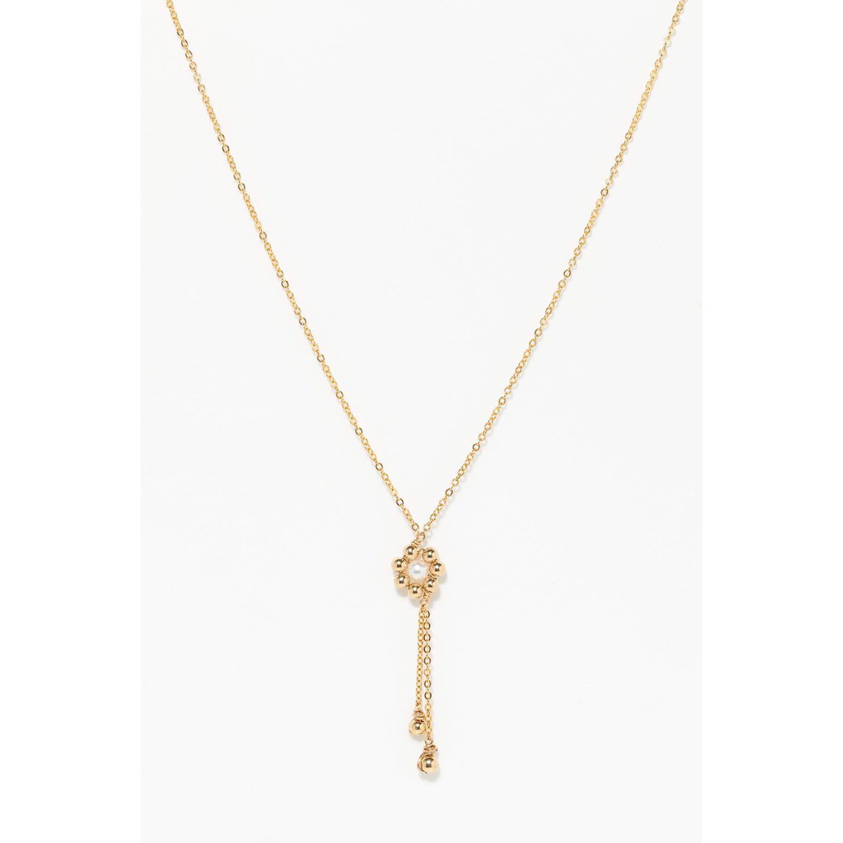 Collier cravate Daisy - Perle de culture or laminé, YAY PARIS