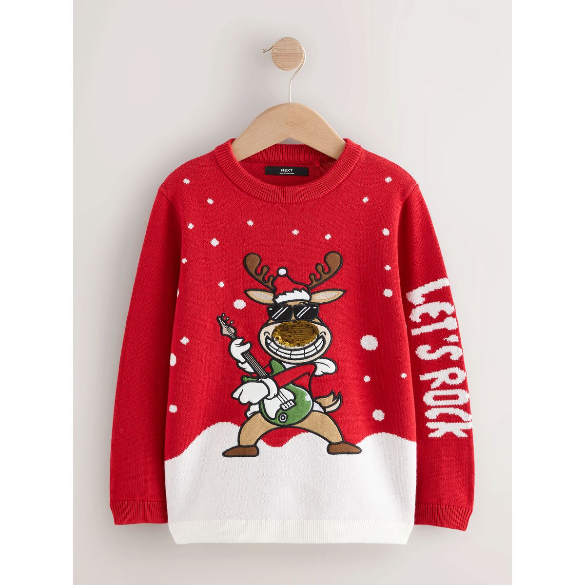 Pull de noël renne rouge, NEXT