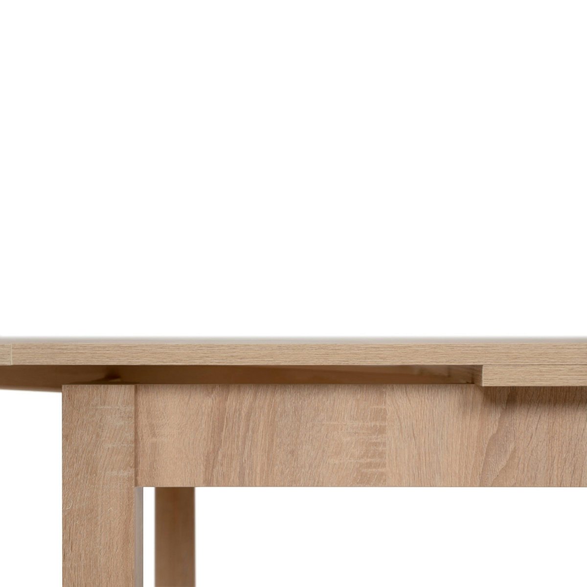 Table à manger extensible décor bois 120-200 cm ALVA bois naturel, PIER IMPORT