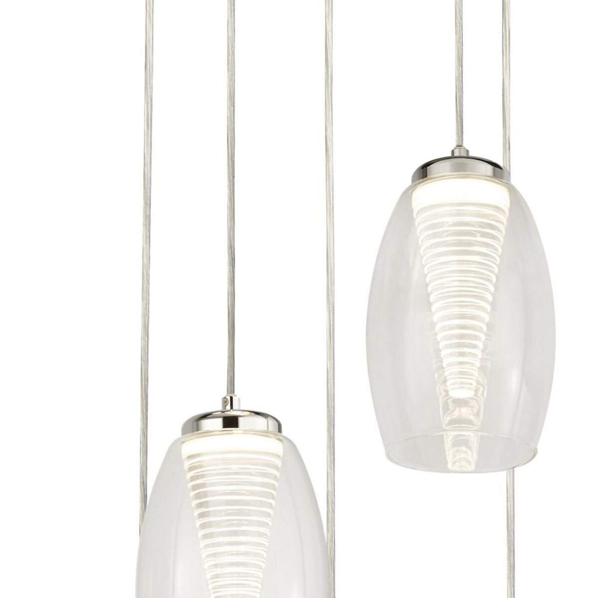 Miki 5-Light Multi-Drop Pendant Light chrome, SO'HOME