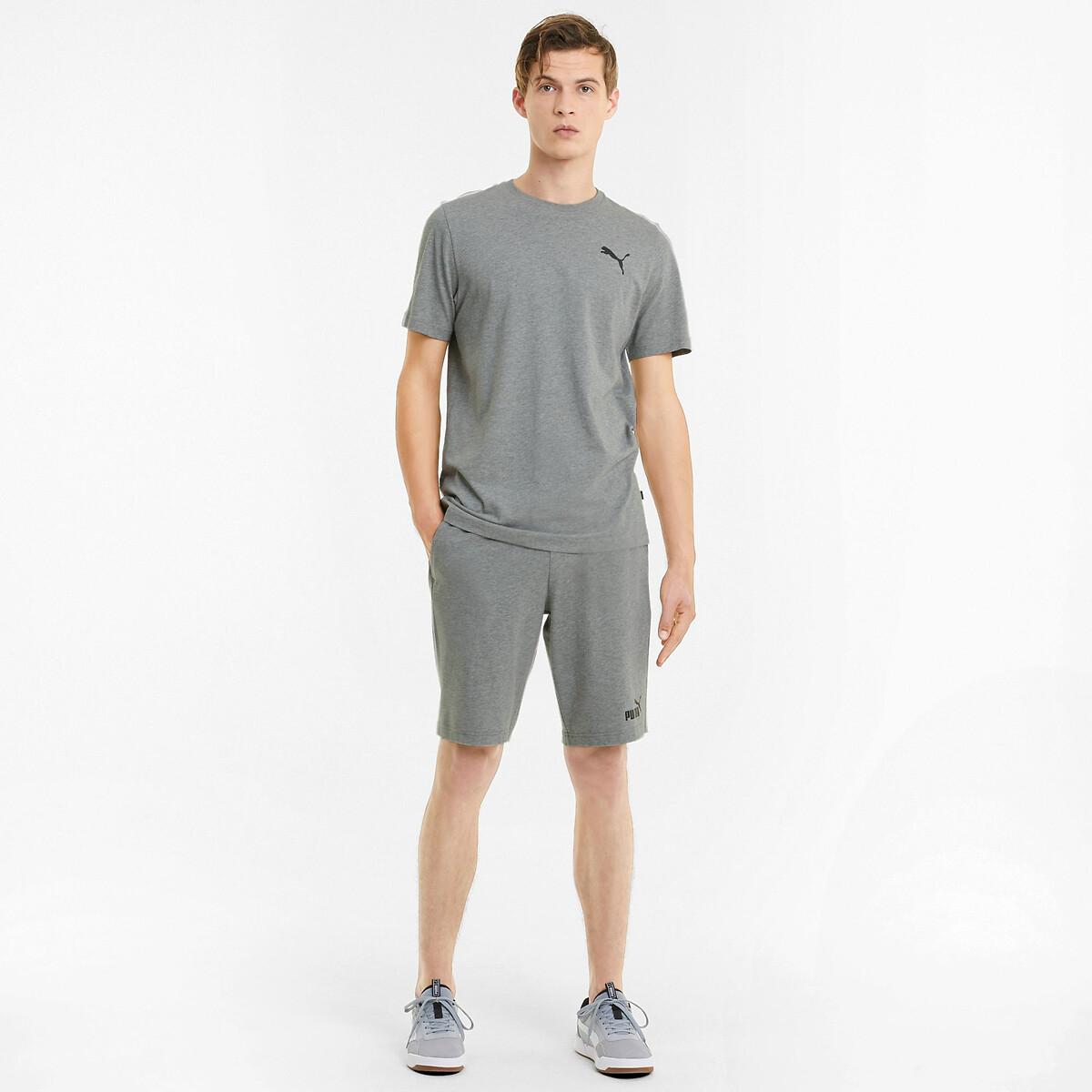 Cotton Essential Shorts with Small Logo Print 90003617, PUMA