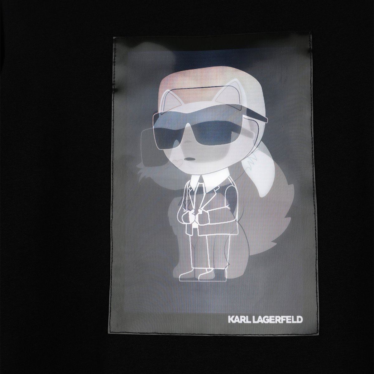 Tee-shirt manches longues black, KARL LAGERFELD KIDS