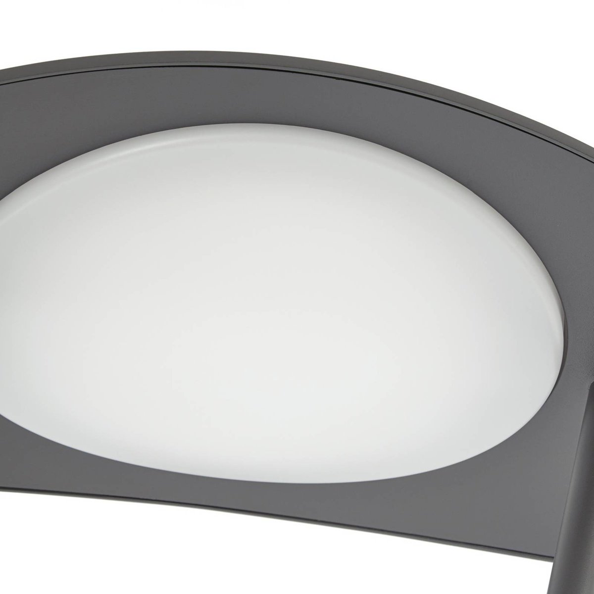 Lampadaire extérieur en aluminium moderneLED gris, blanc, LUCANDE