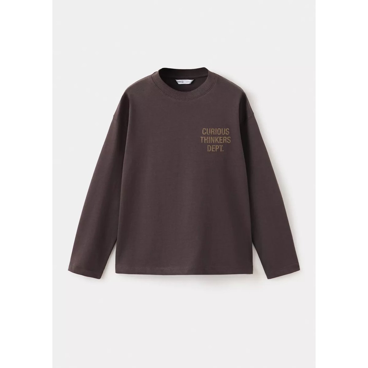 T-shirt oversize à détail imprimé chocolat, MANGO KIDS