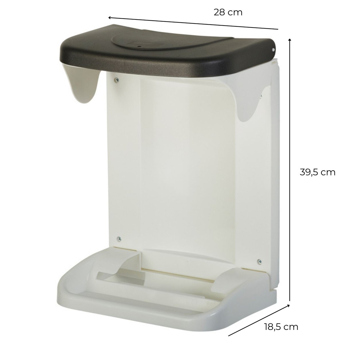 Poubelle intérieur placard cuisine 20L avec dérouleur de sac et 20 sacs poubelle 20L - INO blanc, ROSSIGNOL