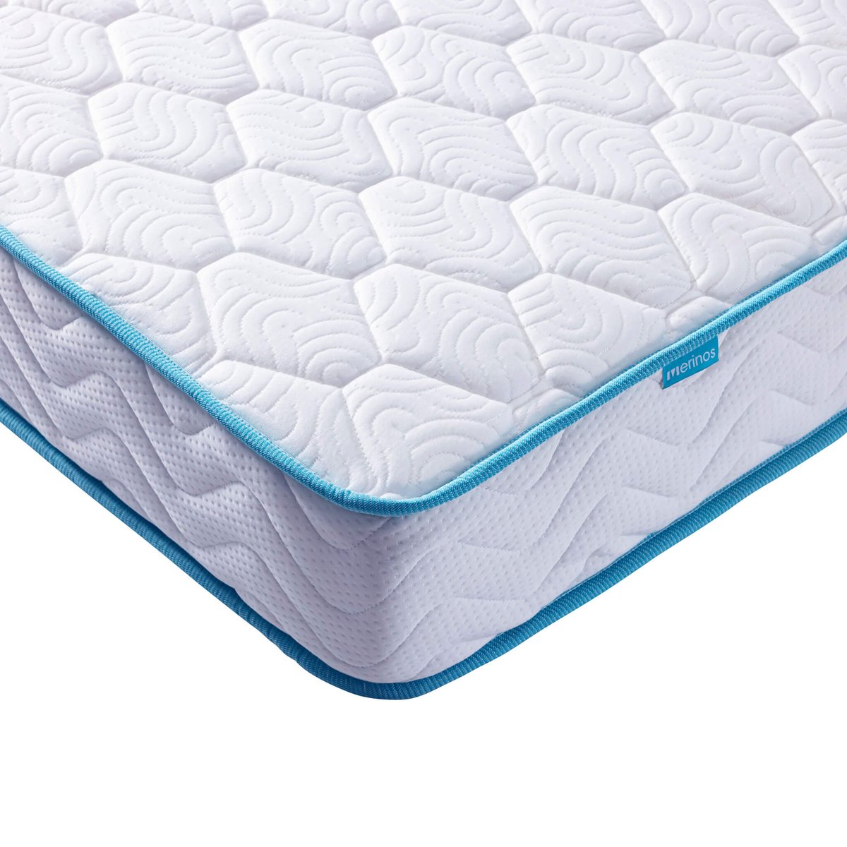 Matelas ressorts ensachés ferme, ENJOY blanc, MERINOS
