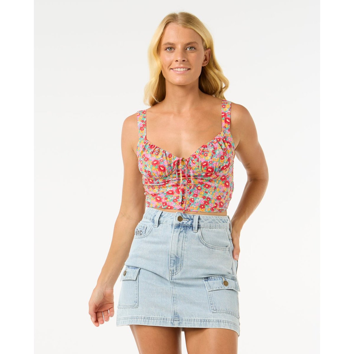 Chemise LAS DALIAS TOP bleu, RIP CURL