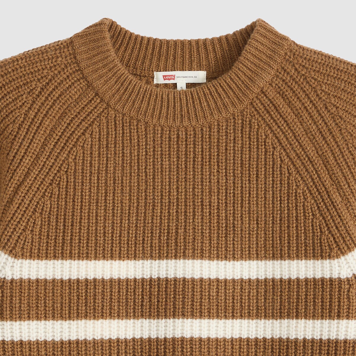 Striped Crew Neck Jumper brown, LEVI'S