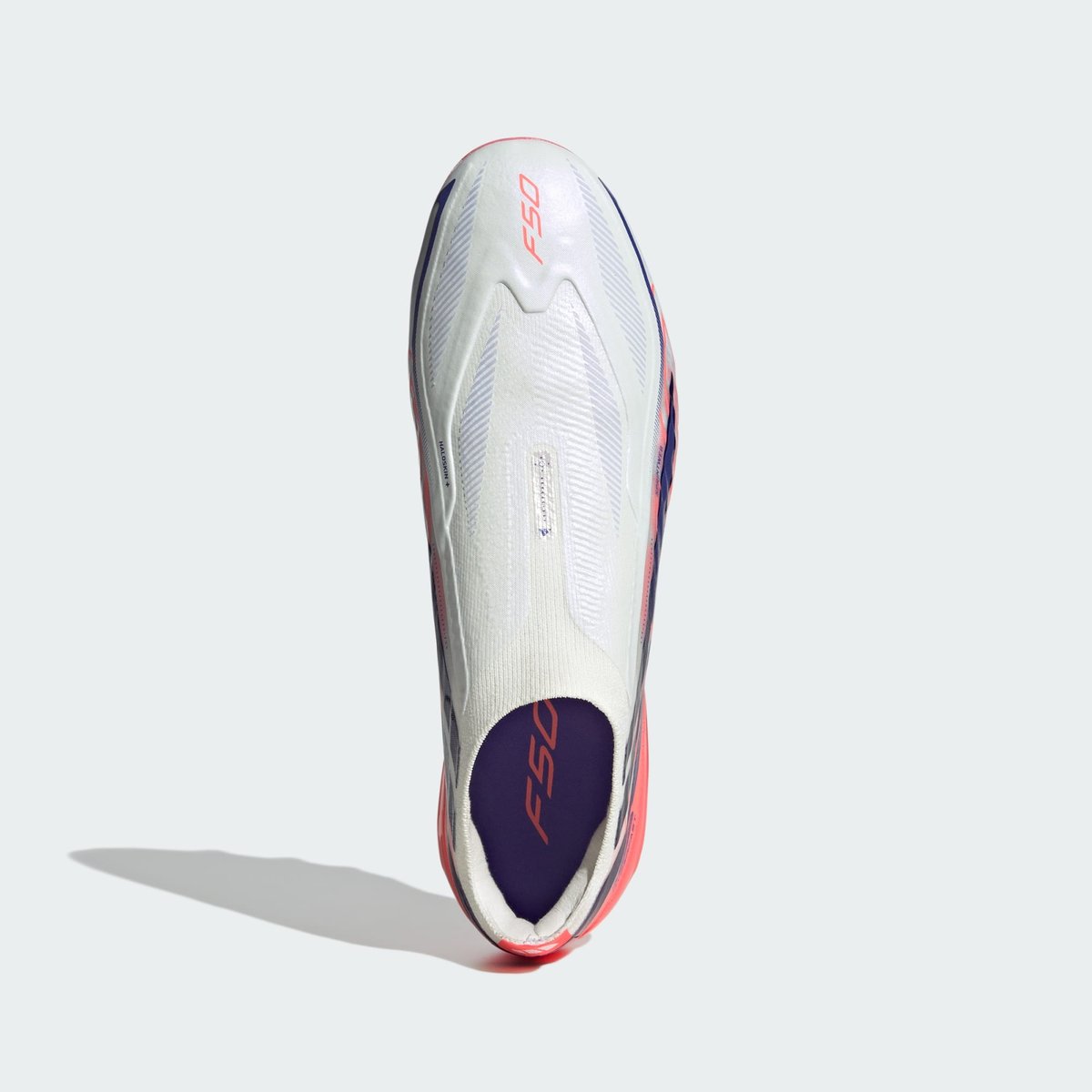 Chaussure De Football Sans Lacets F50 Hyperfast Pro Terrain Synthétique Chaussure De Football Sans Lacets F50 Hyperfast Pro Terrain Synthétique cloud white / solar purple / solar turbo, adidas Performance