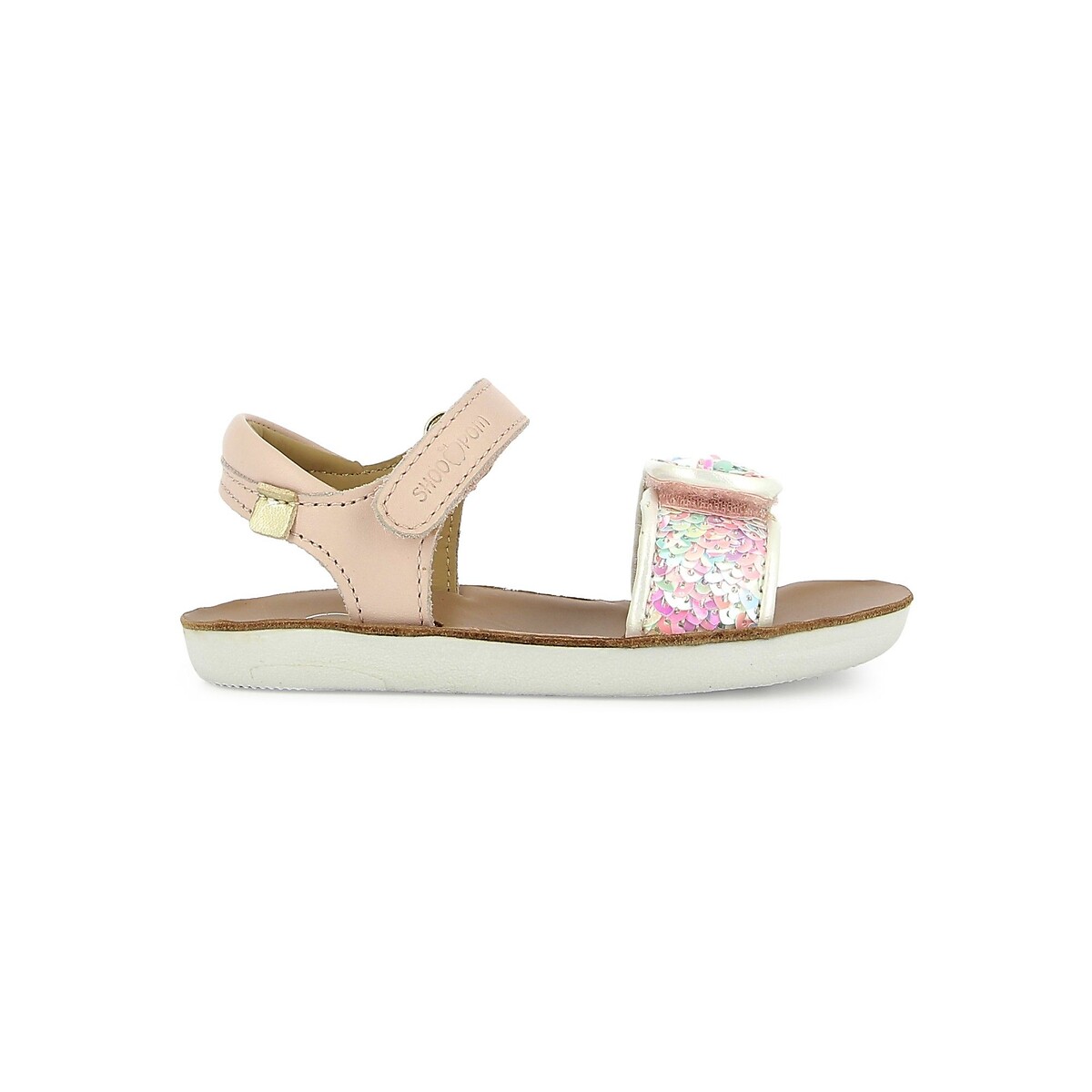 Sandales à scratchs GOA EASY rose, SHOO POM