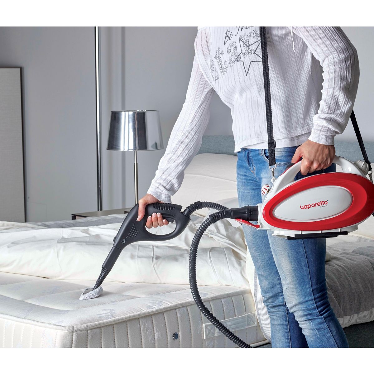 Nettoyeur Vapeur À Main Vaporetto Handy 20 blanc + rouge, POLTI