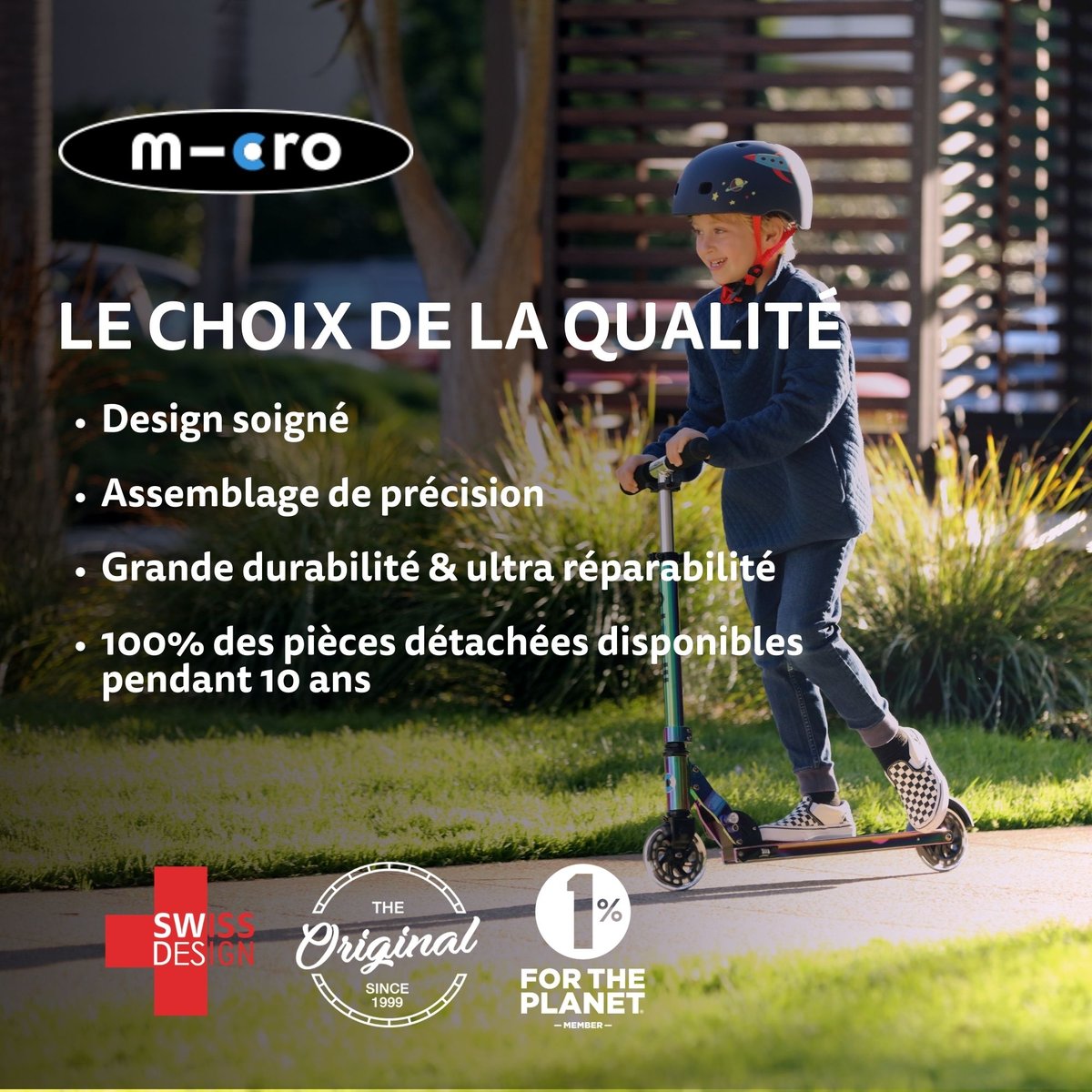 Maxi Micro Deluxe pliable LED - pétrole bleu pétrole, MICRO MOBILITY