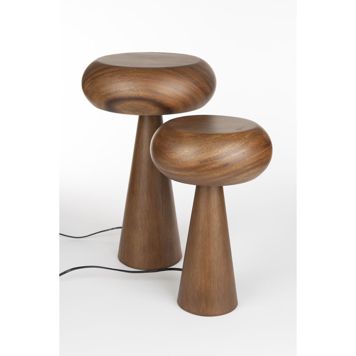 Lampe design en bois japandi, MOREL marron, DUTCHBONE