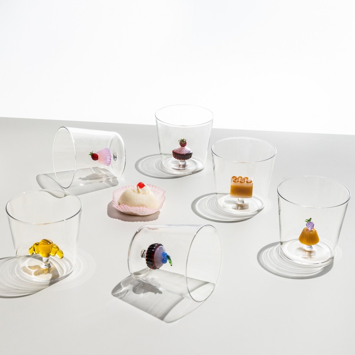 Lot de 6 verres Pâtisserie transparent, ICHENDORF