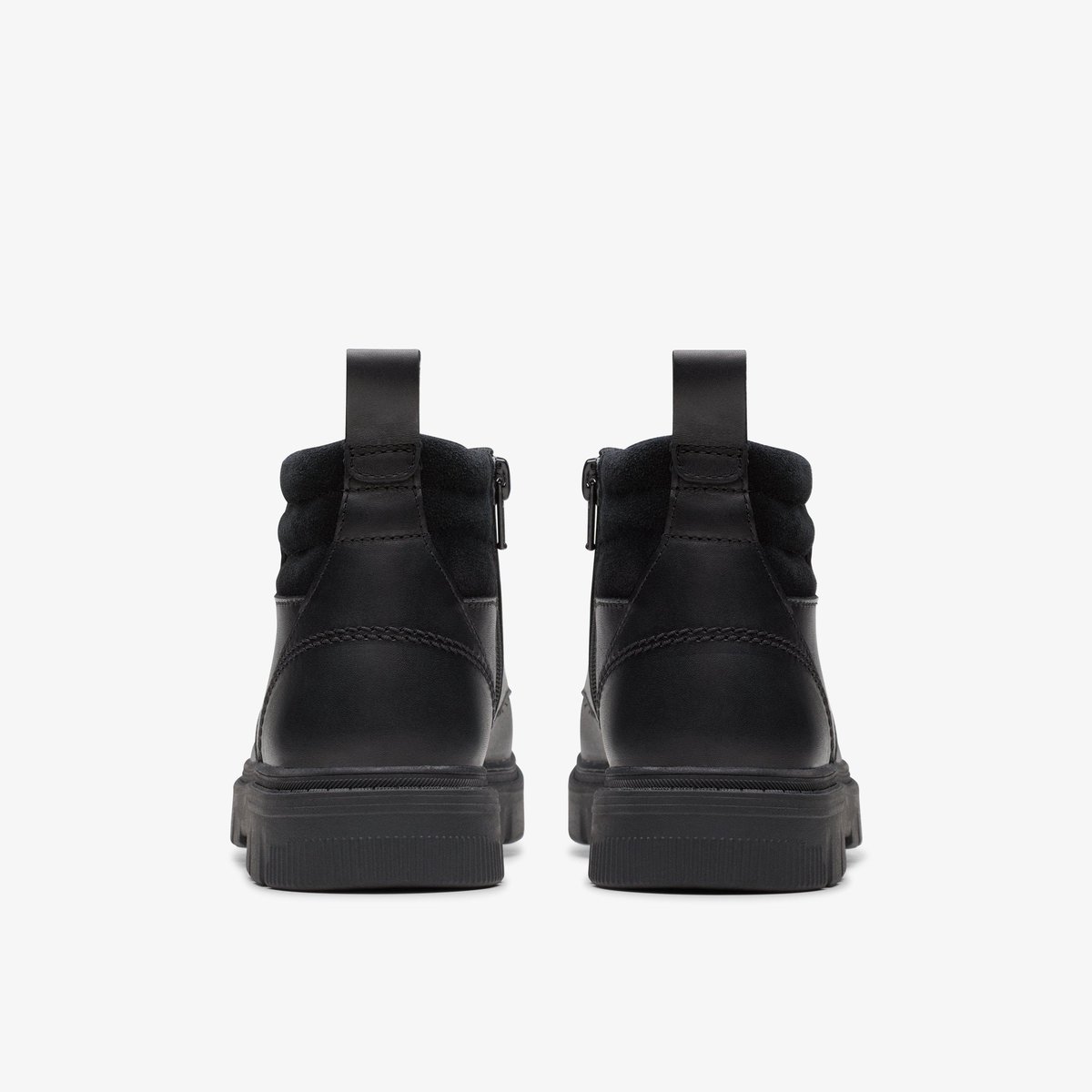 Boots Cuir Coupe Large LORCAM TRAIL Y noir, CLARKS