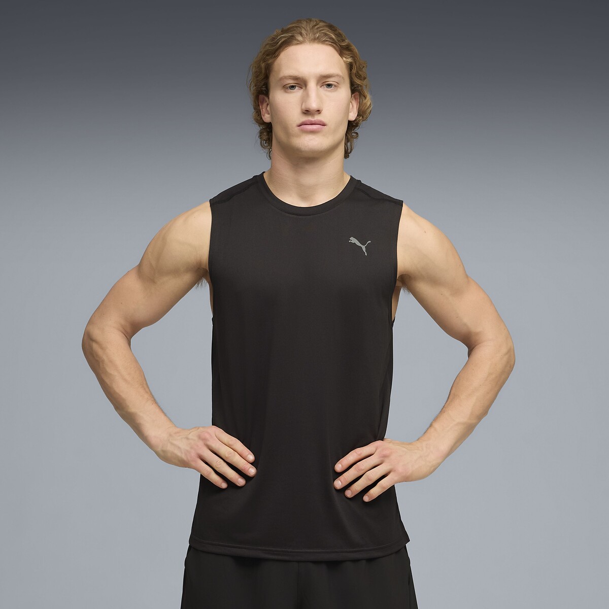 T-shirt sans manches, training noir, PUMA