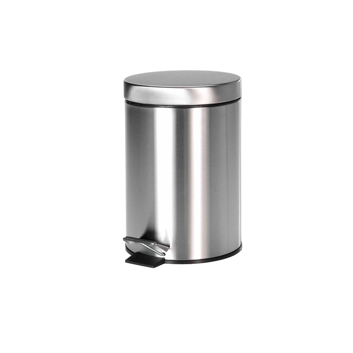 Poubelle à pédale en inox argent, DOUCEUR D'INTÉRIEUR