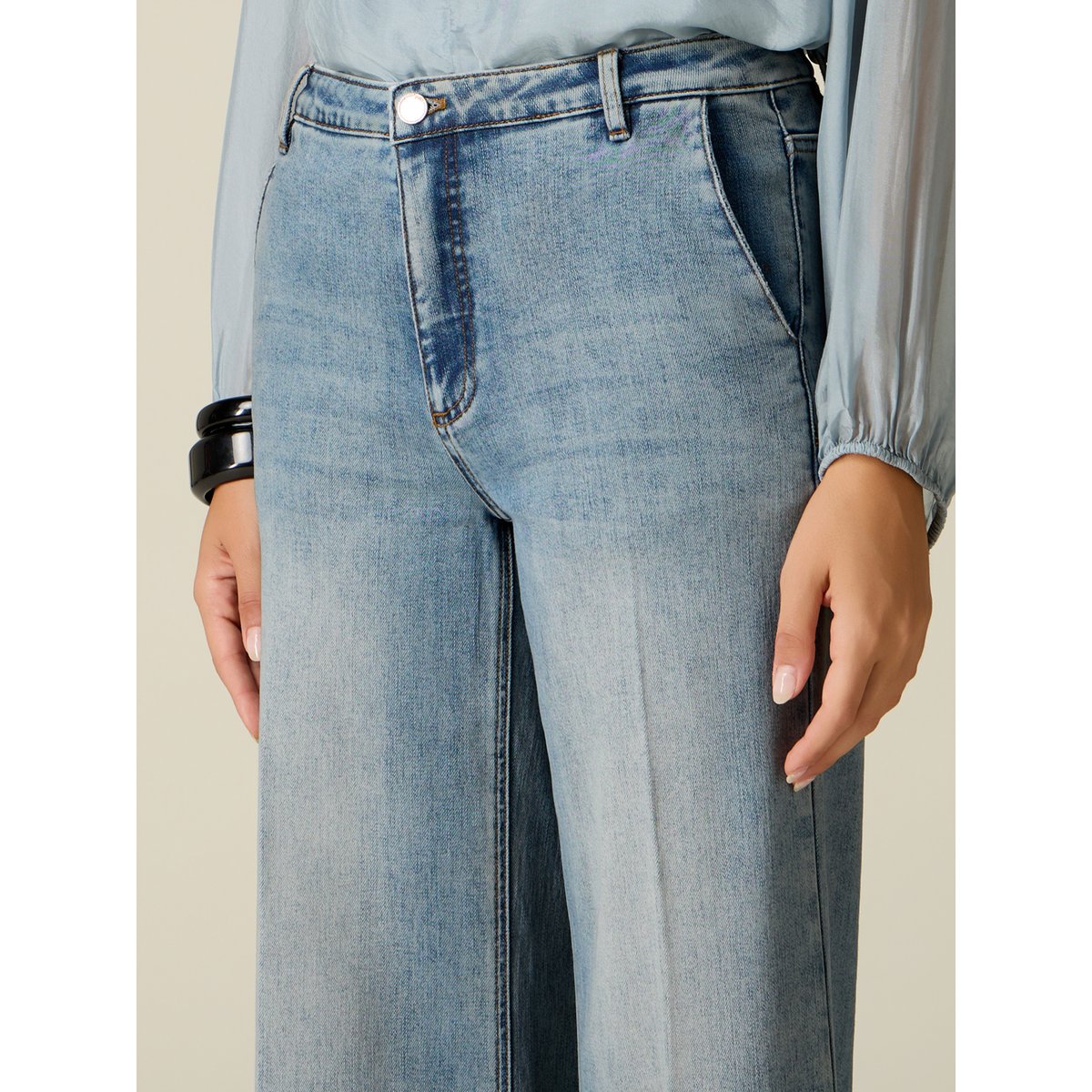 Jean à jambes larges light - blue, OLTRE