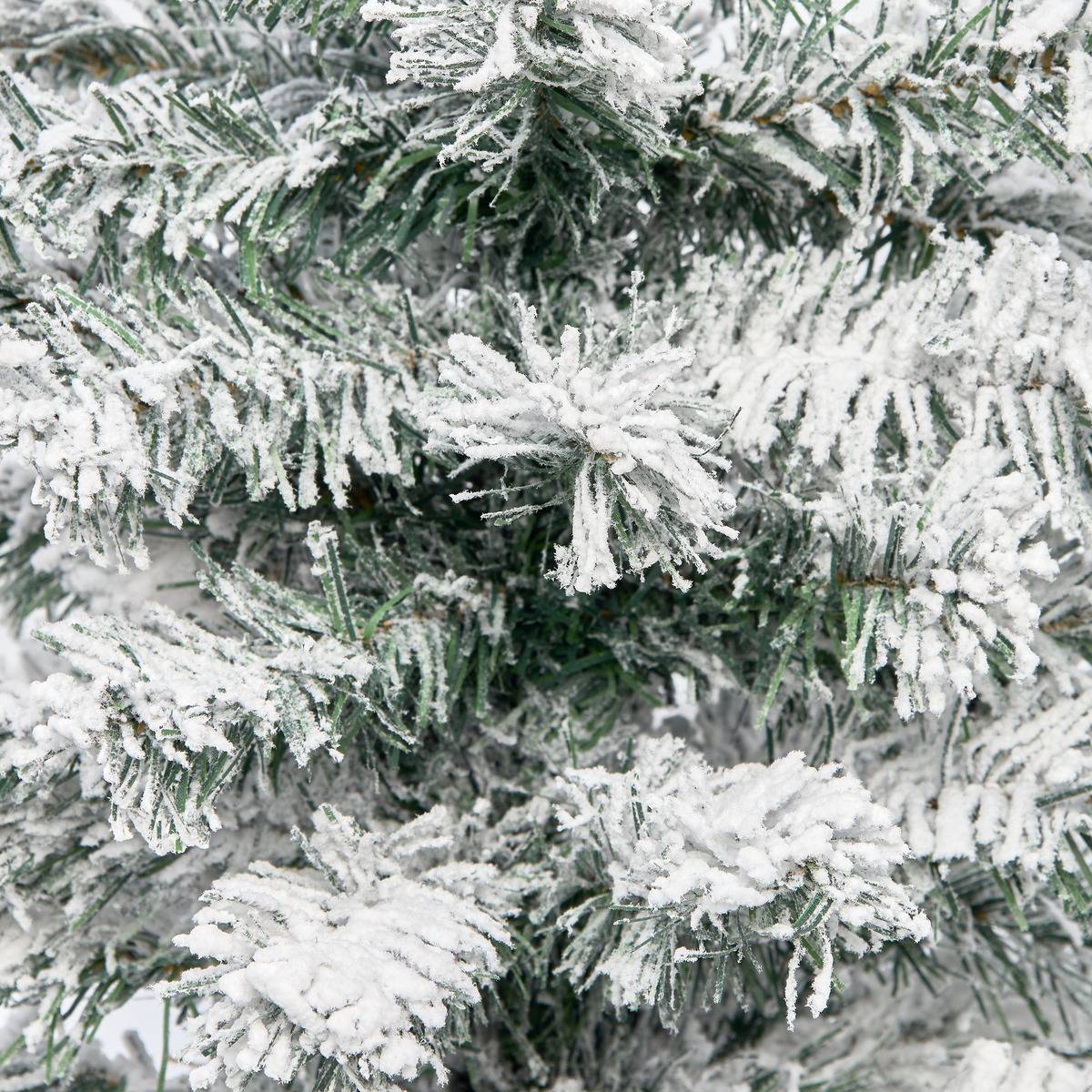 Sapin de Noël artificiel floqué 70 cm blanc, FEERIC LIGHTS & CHRISTMAS