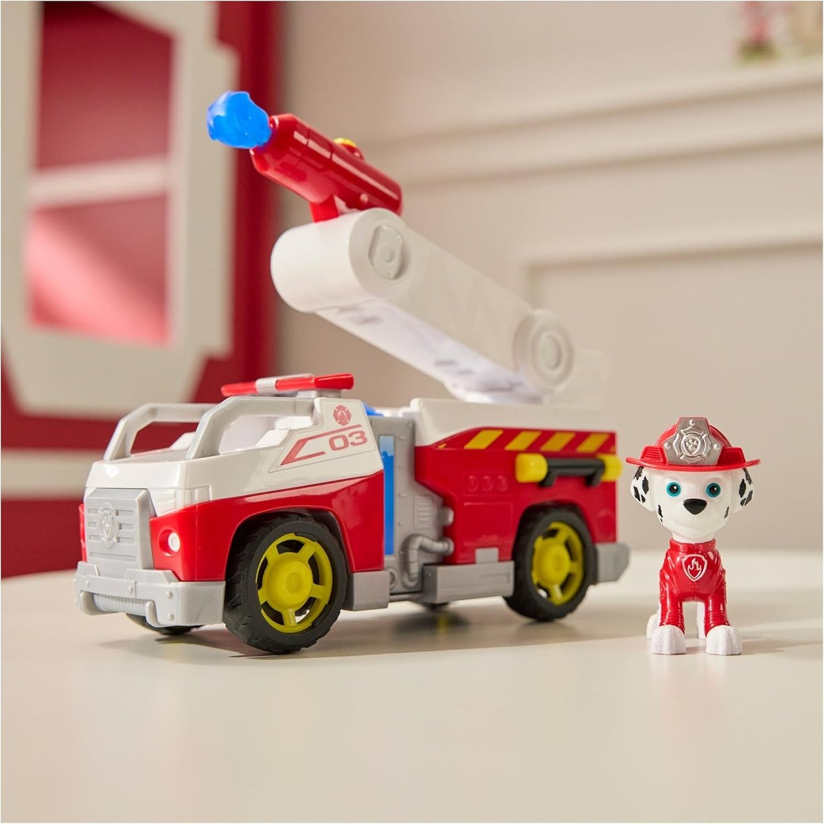 Paw Patrol Fire Rescue - Marshall avec camion de pompiers multicolore, SPIN MASTER