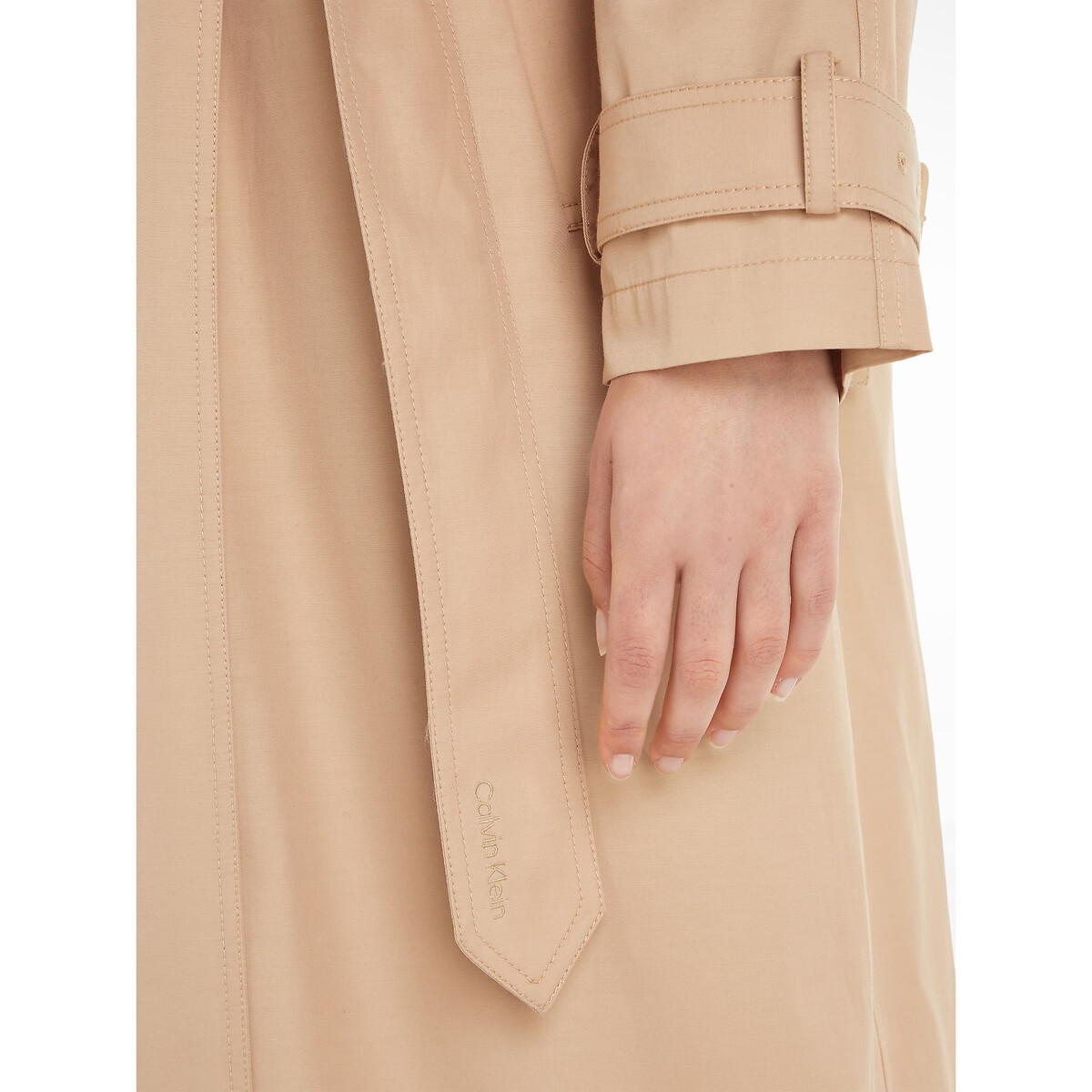 Trench long boutonné beige, CALVIN KLEIN