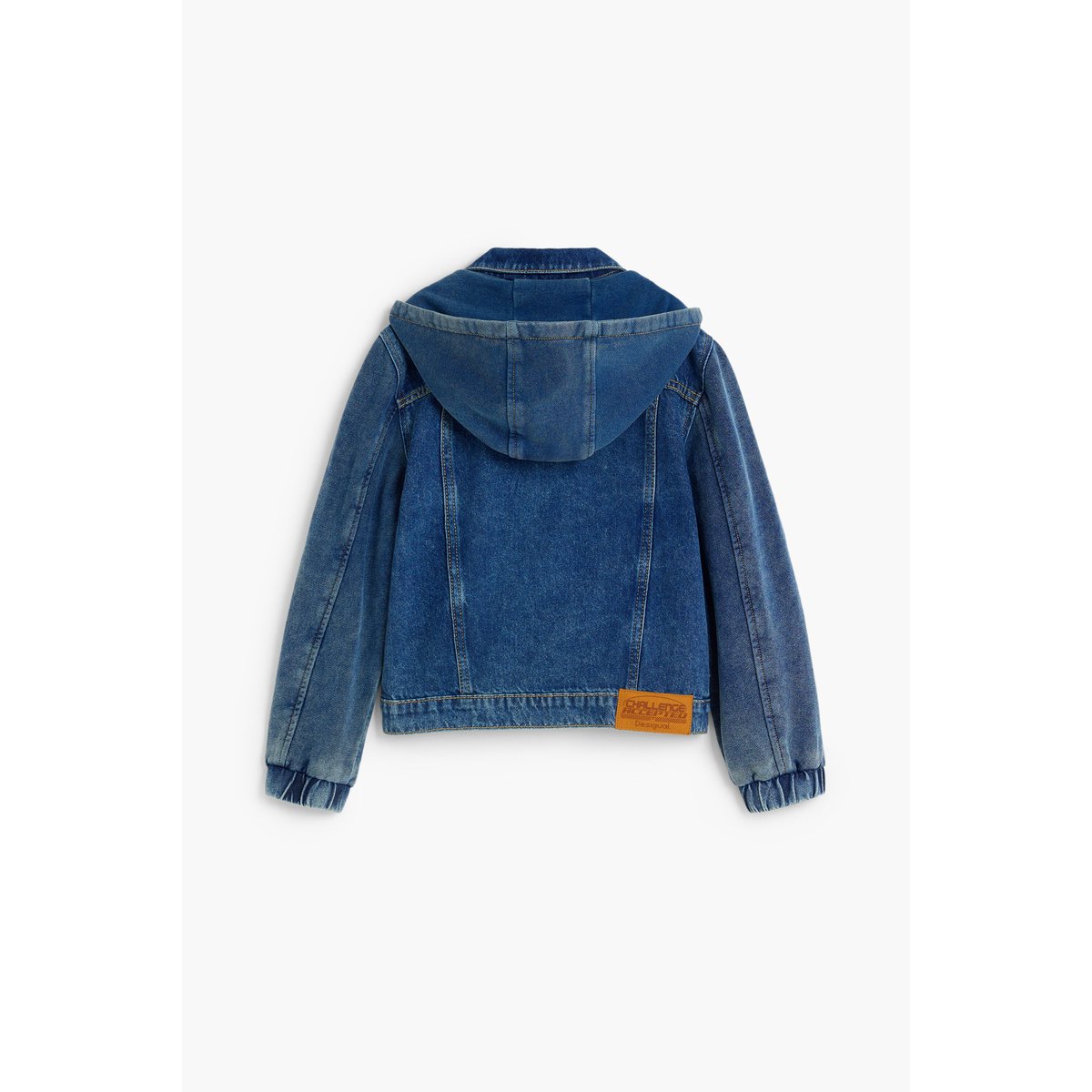 Veste en jean à capuche bleu, DESIGUAL