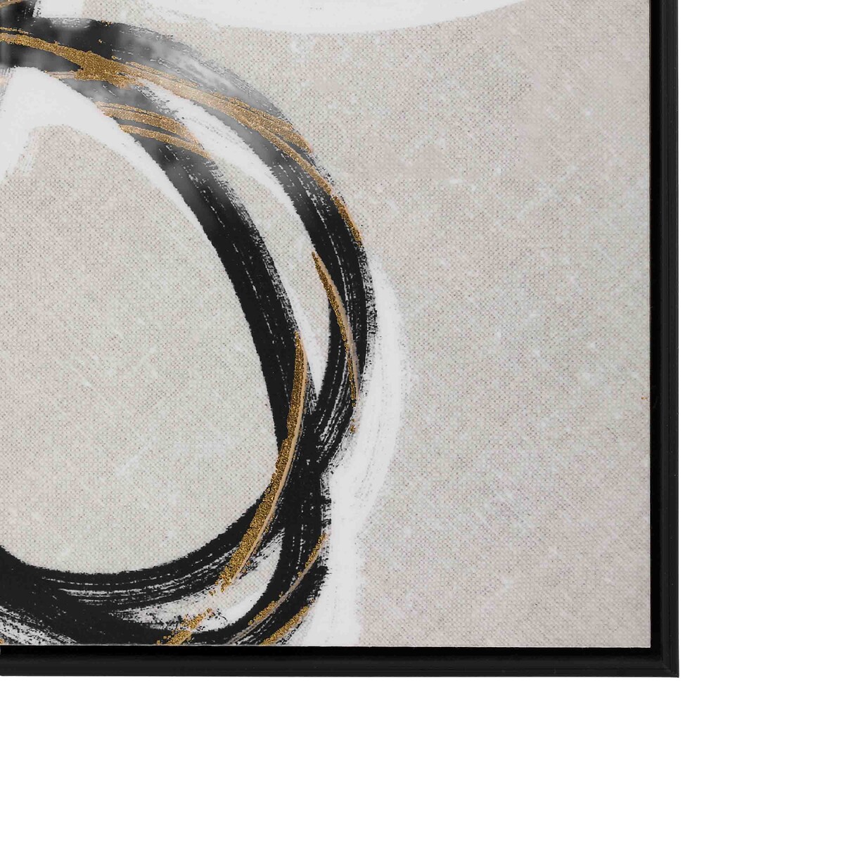 Set of 2 Bold as Gold Framed Canvas grey, ÉDITÉ