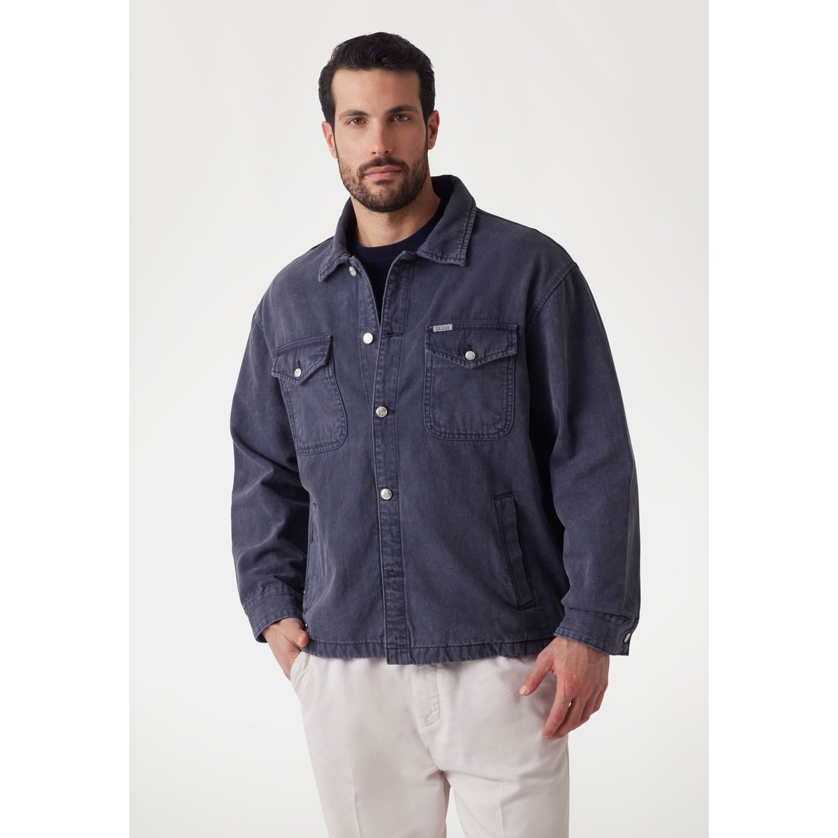 Veste Imprimé Logo bleu, GUESS