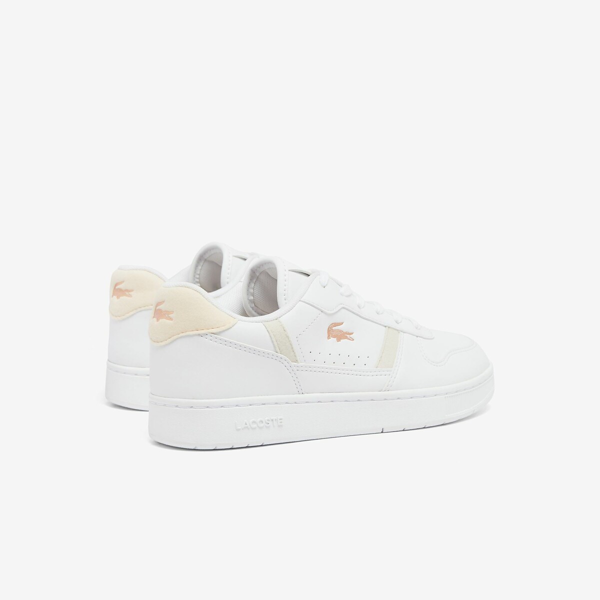 Kids T-Clip Set Trainers white/pink, LACOSTE