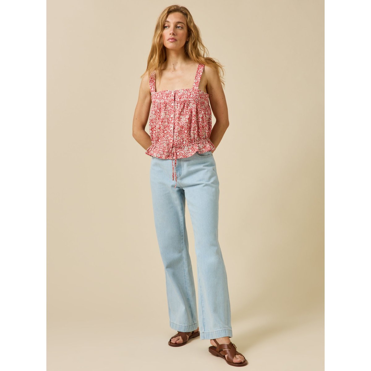 Caraco boutonné  tissu Liberty - Limited Collection liberty lizzy, CYRILLUS