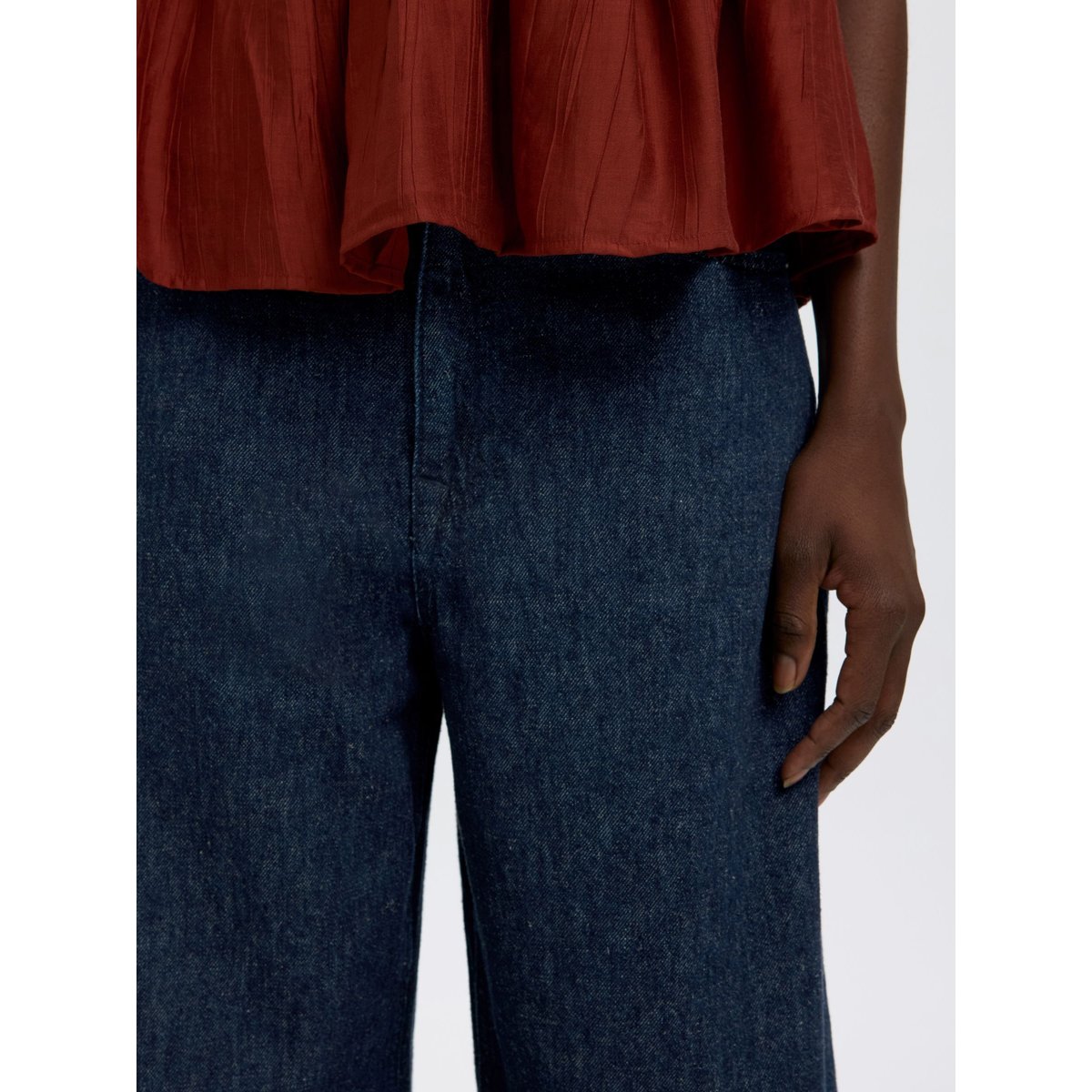 Jean Loose Fit dark blue denim, SELECTED