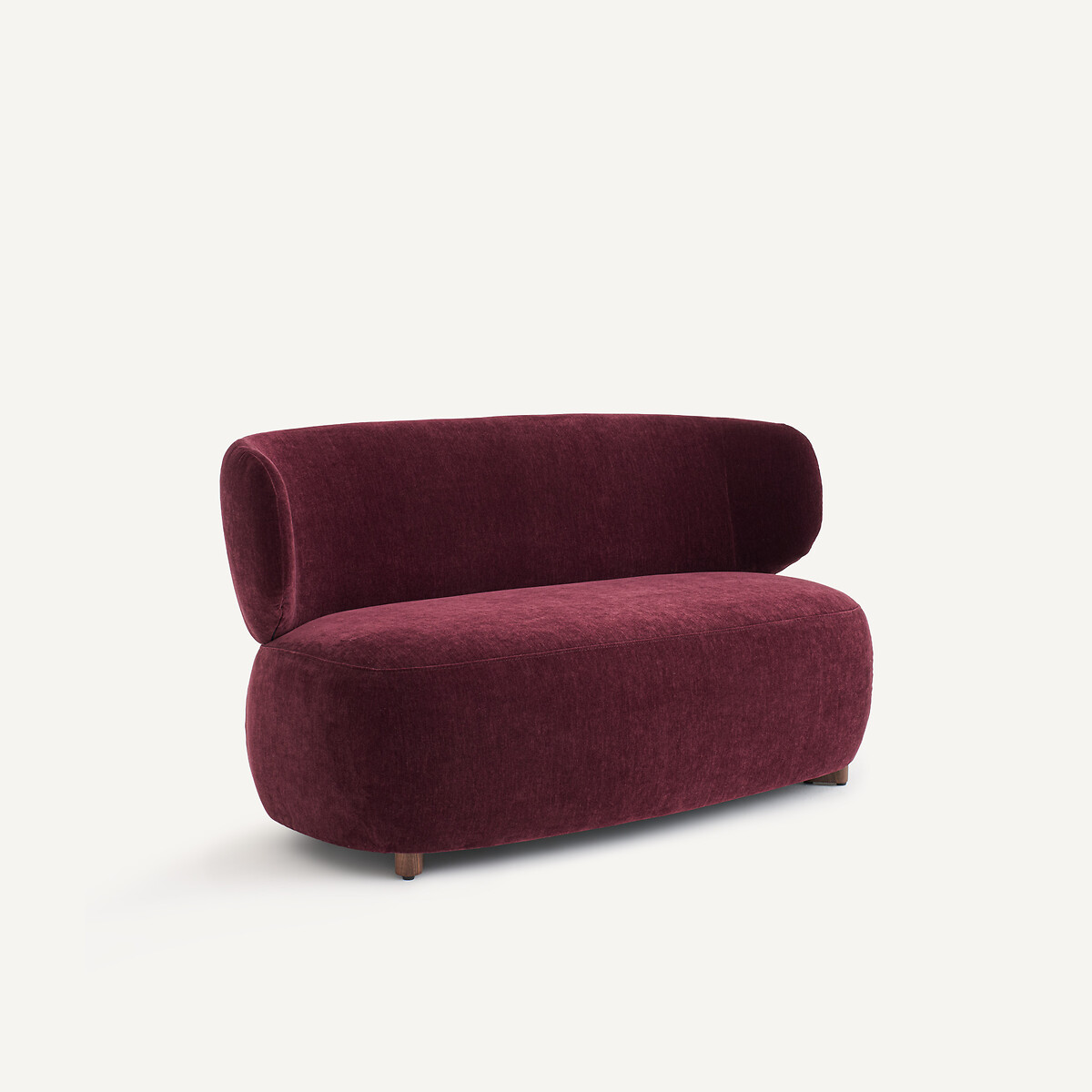 Banquette en velours, MODALIE, design Emmanuel Gallina rouge bordeaux, AM.PM