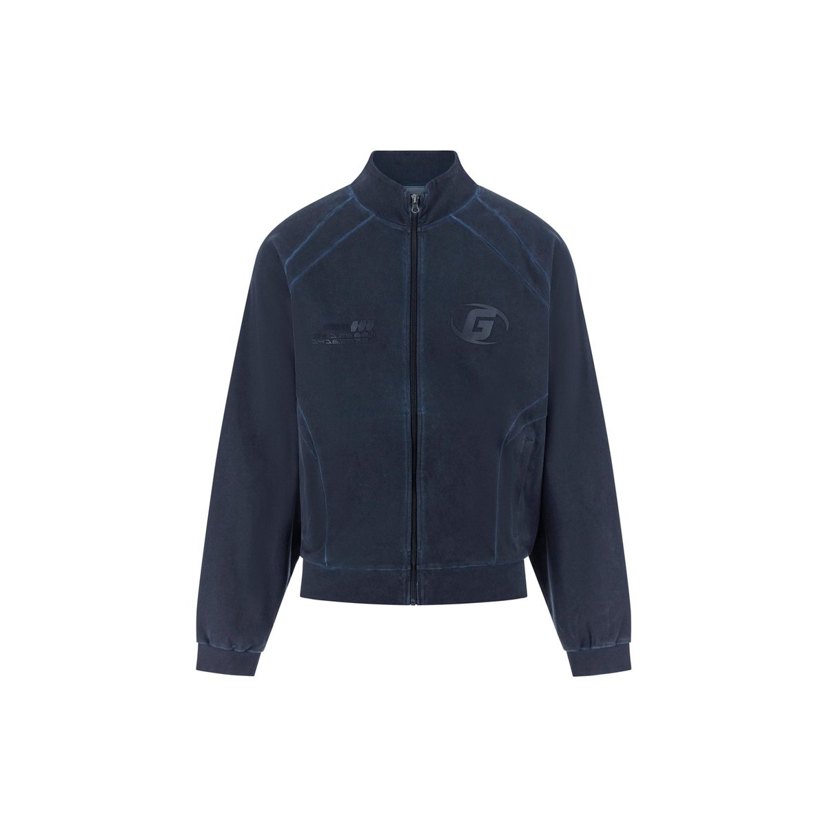 Sweat-Shirt Zippé Logo bleu foncé, GUESS