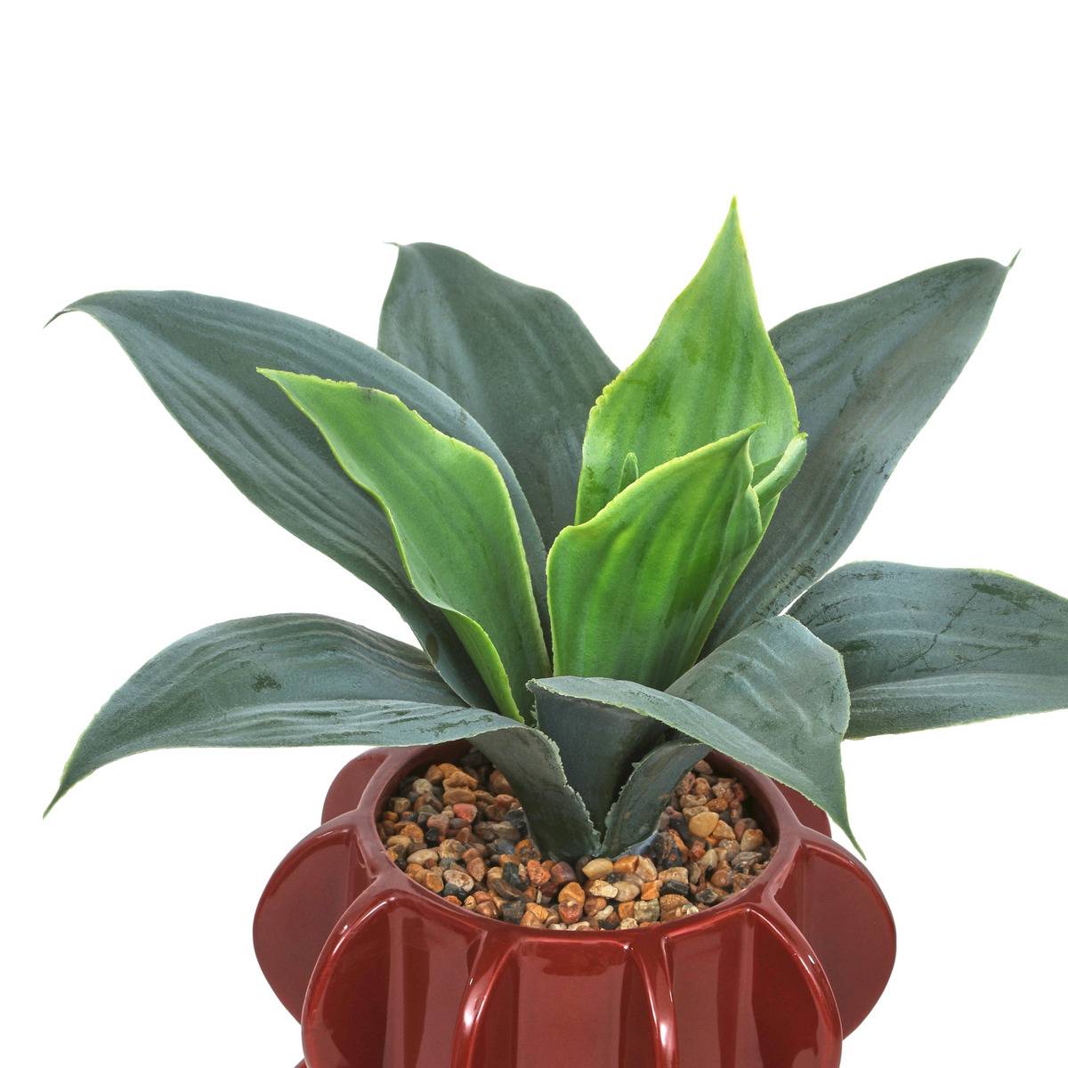 Plante artificielle H 28 cm HOMY rouge, ATMOSPHERA