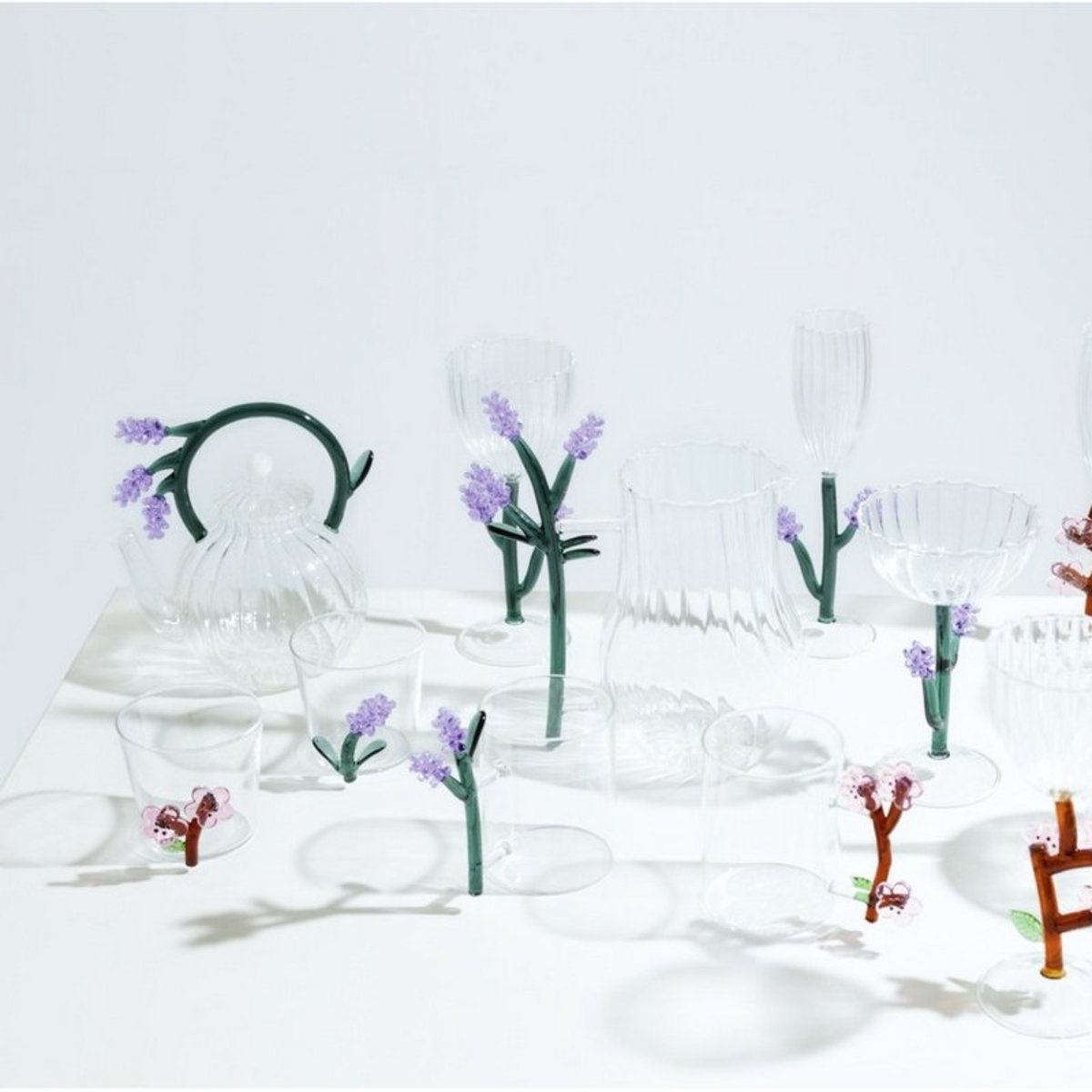 Carafe verre BOTANICA Lavender lavande, ICHENDORF