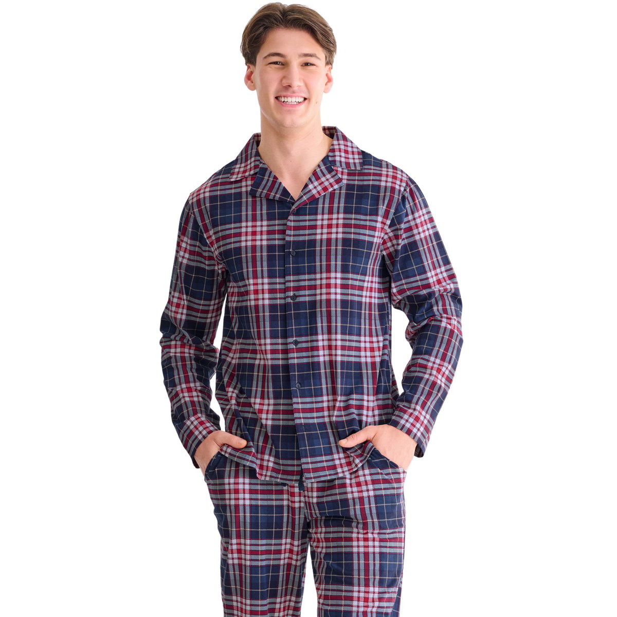 Haut pyjama chemise manches longues COSY NIGHTS imprimé, LISCA