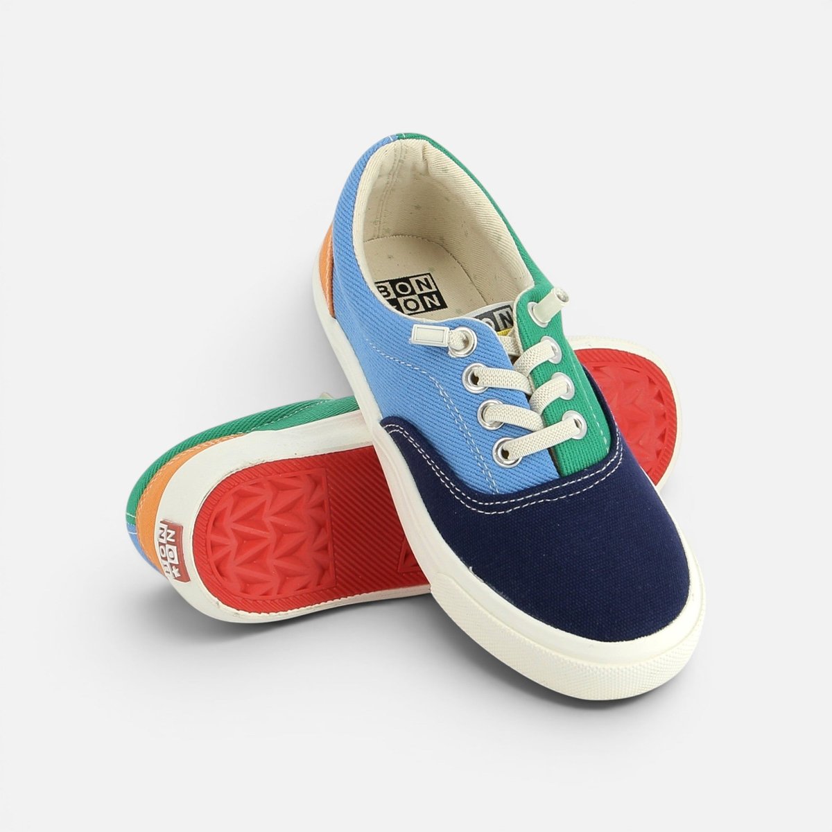 Basket à Lacet SKATE LACE bleu, BONTON