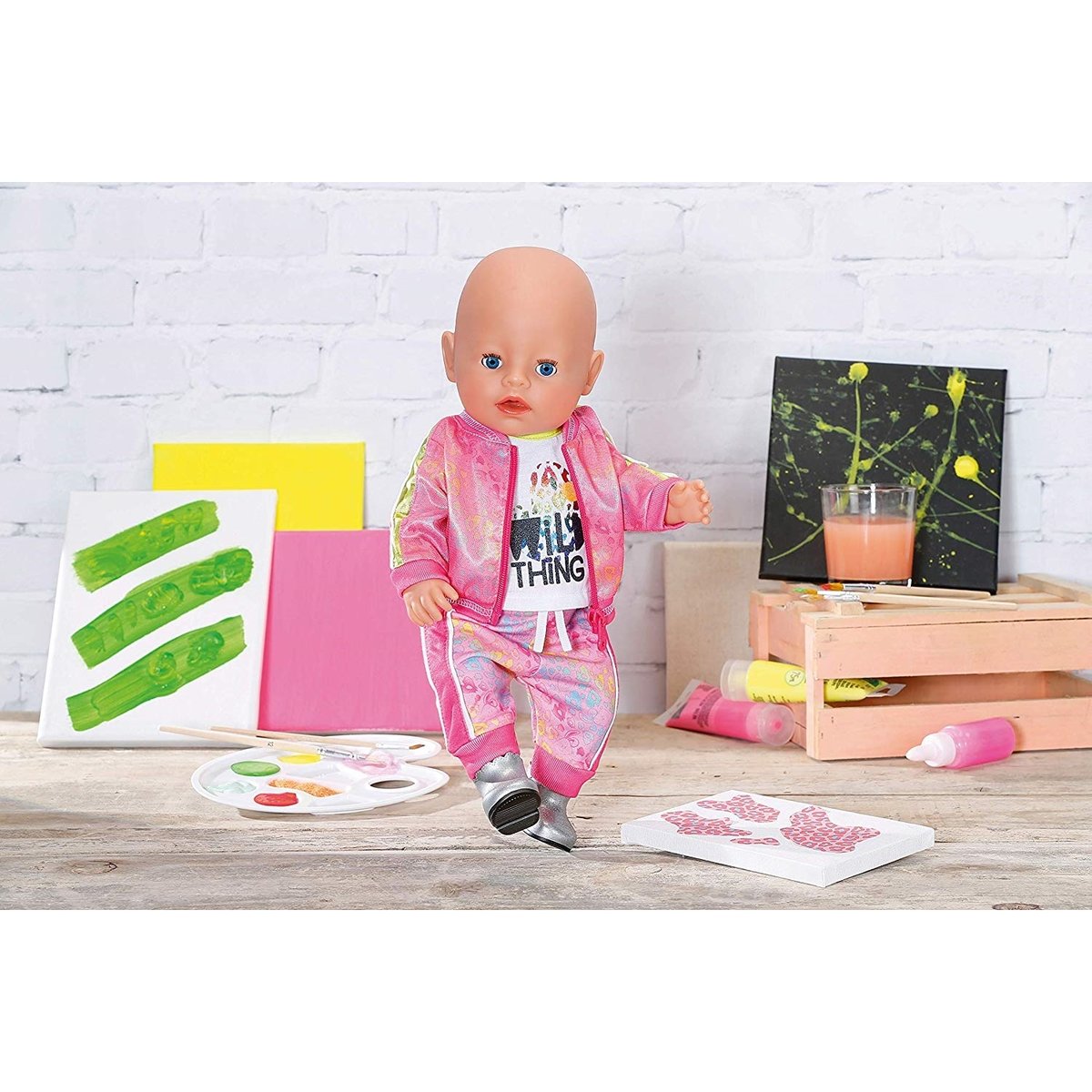 BABY Born Deluxe Trendiges Pink Set 43cm multicolore, ZAPF CREATION