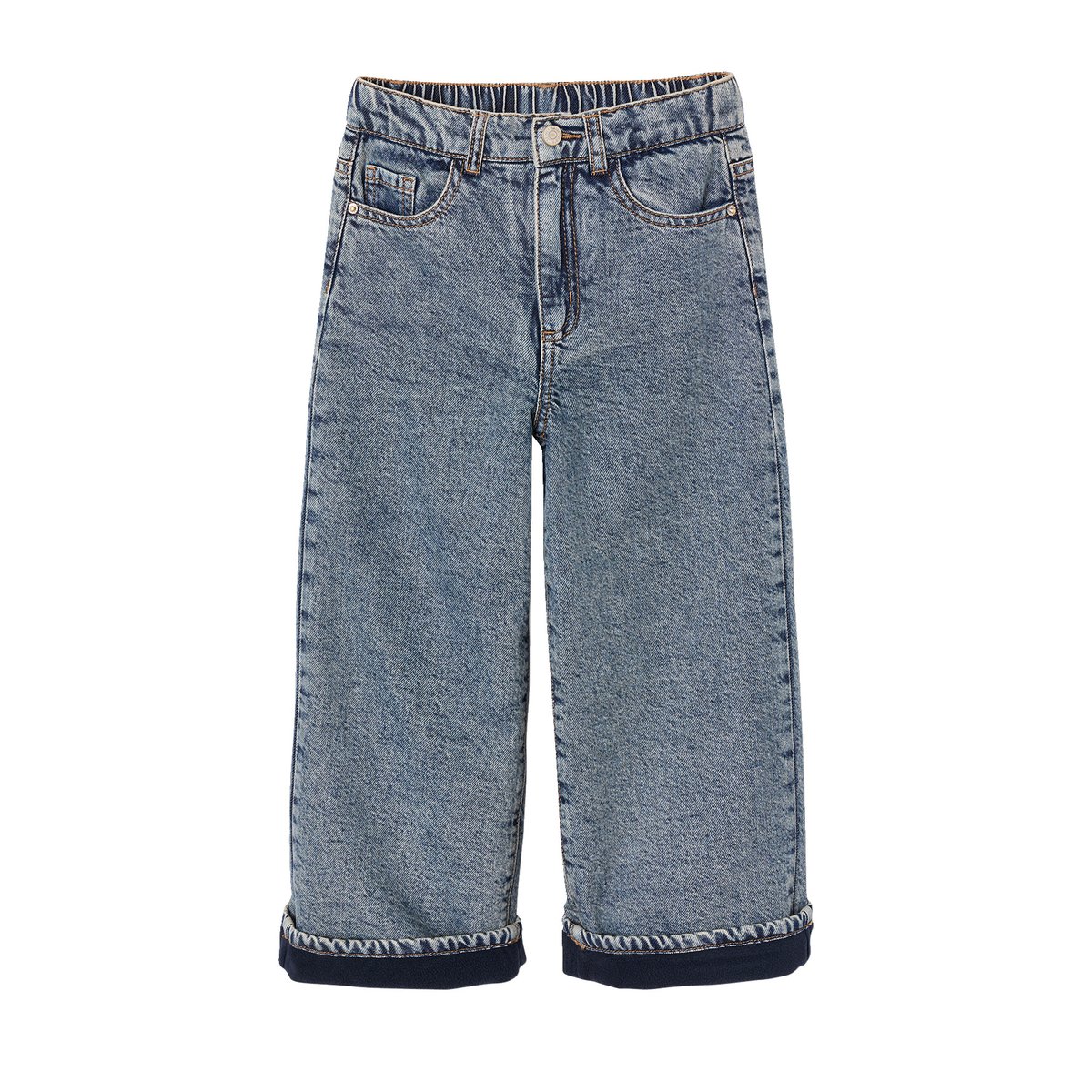 Jean large bleu moyen, VERTBAUDET