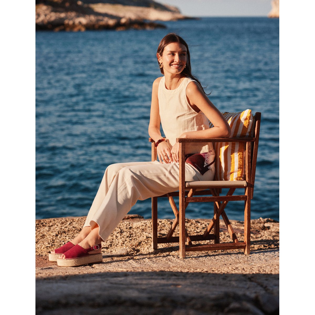 Espadrilles MAYA suède pourpre, ODAJE