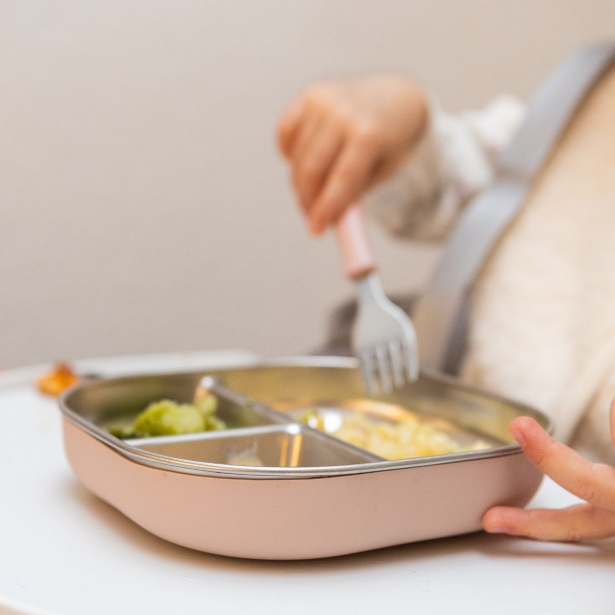 Assiette compartimentée barbe à papa, BEABA