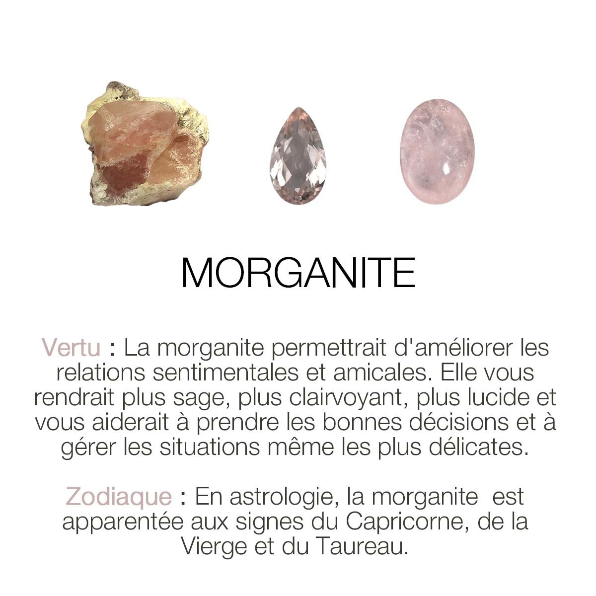 Bracelet morganite doré - jeri blanc, CAROLINE NAJMAN