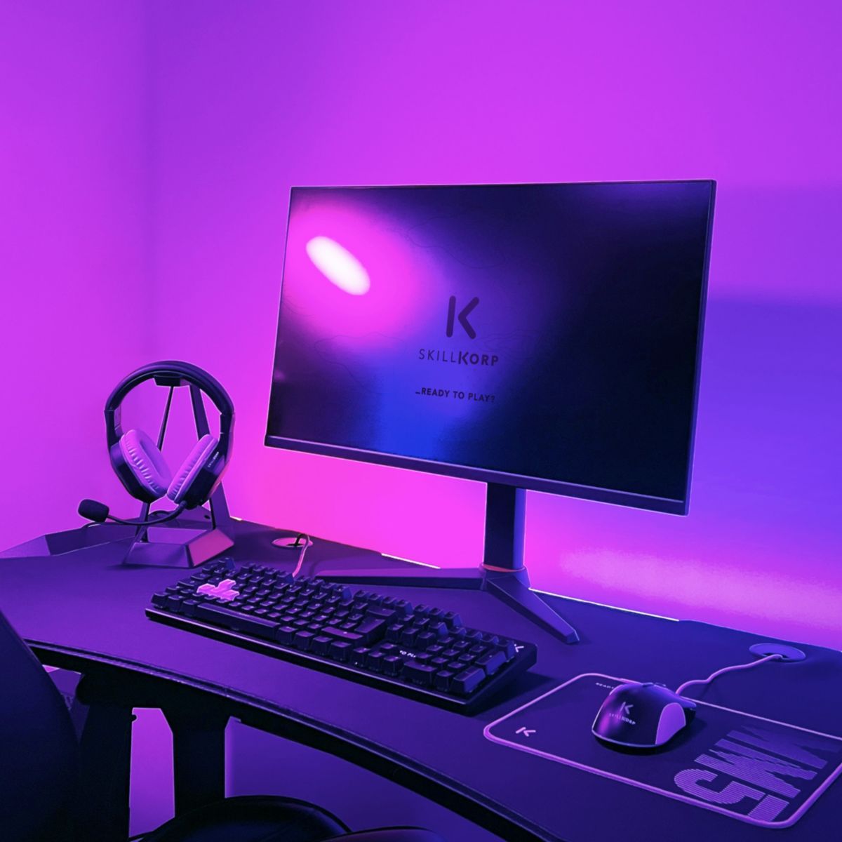 Casque gamer H5 NOIR Access couleur unique, SKILLKORP